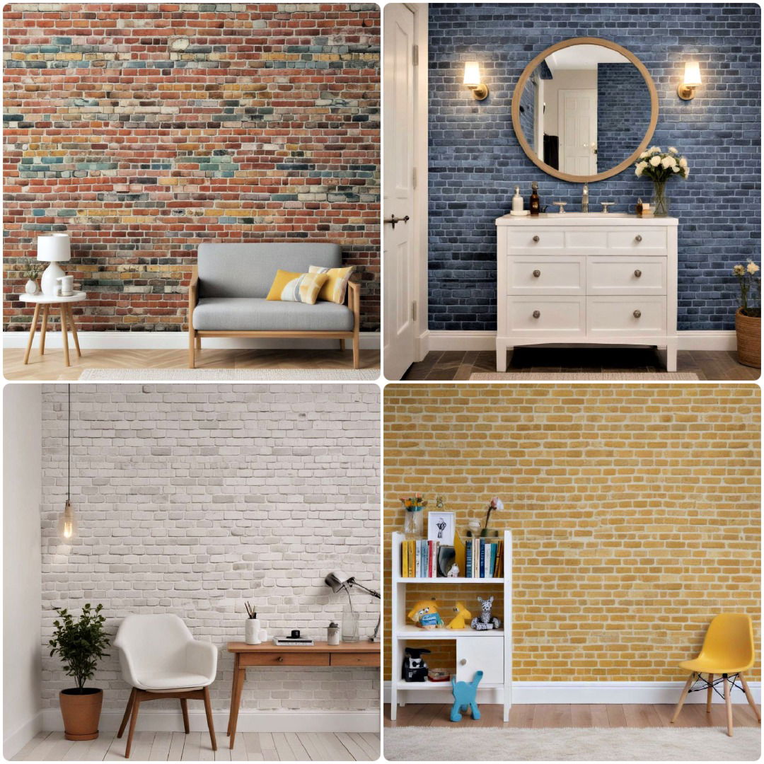 20 Brick Wallpaper Ideas for A Chic Update