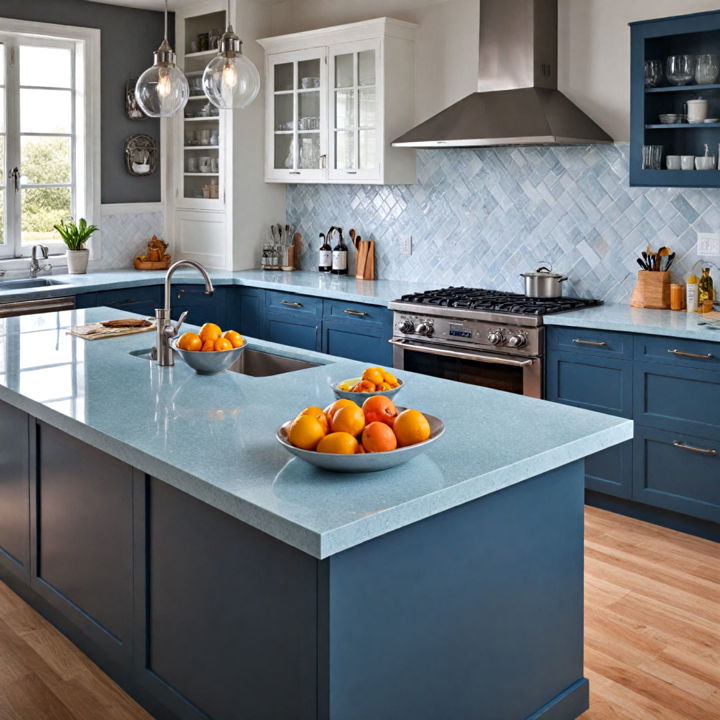 bright countertop for colorful kitchen