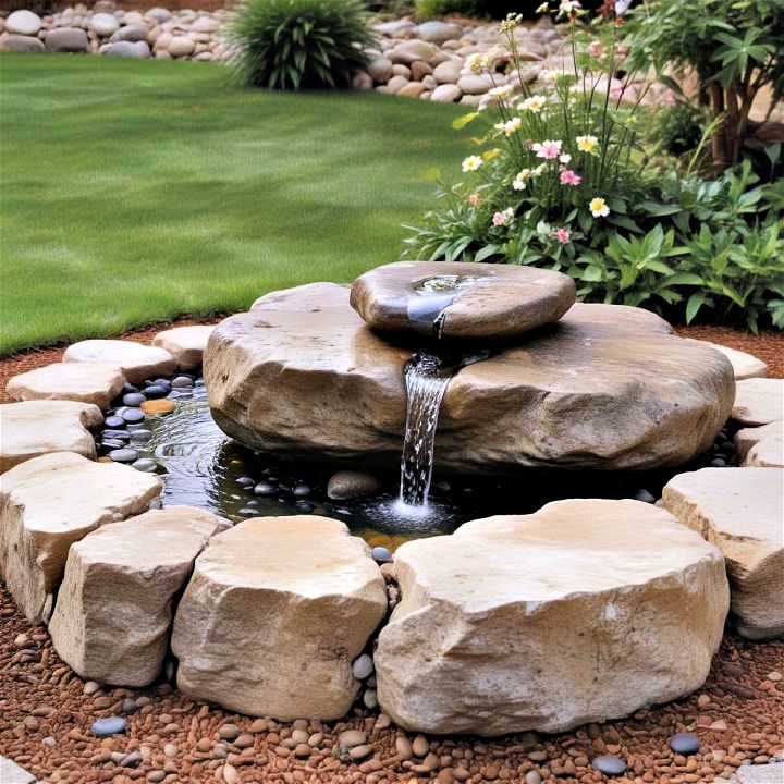 bubbling rock water feature