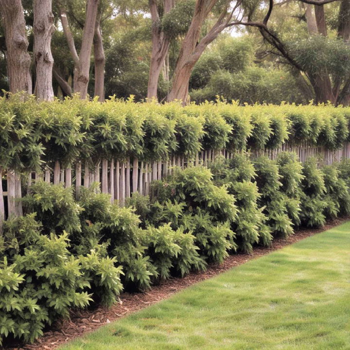 bush fence to enhance biodiversity