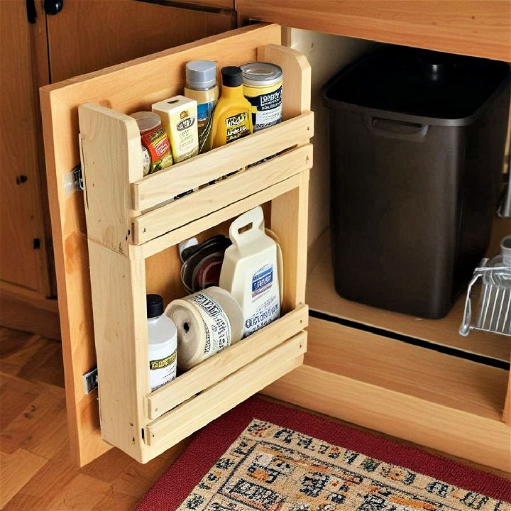 cabinet door rack for small kitchen storage