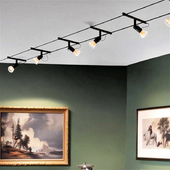cable track lighting for kitchen