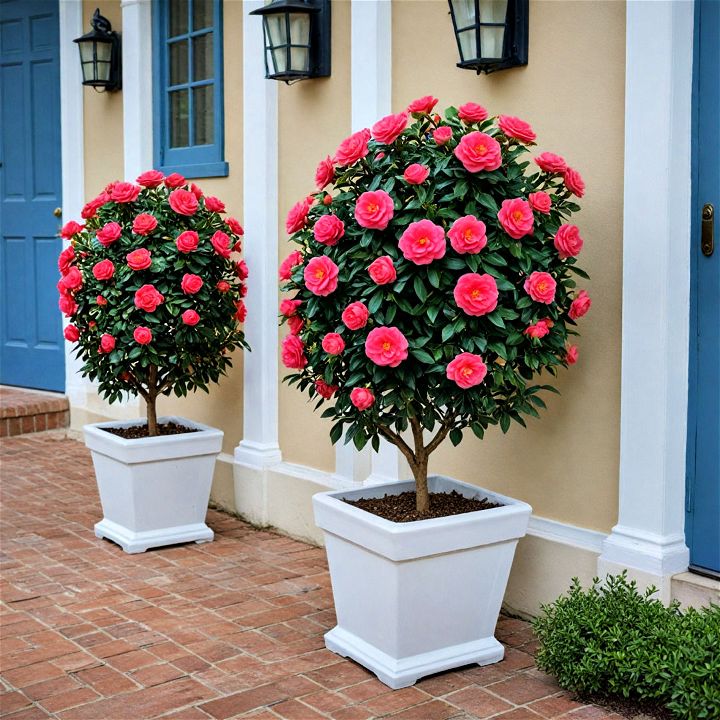 camellias plant for front door