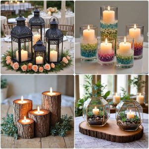 candle centerpiece ideas for wedding
