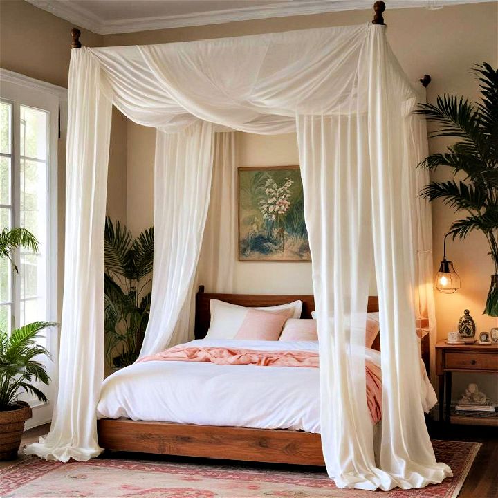 canopy bed for restful nights