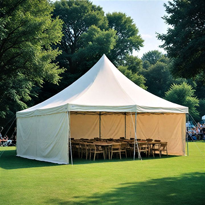 canopy tent solution for temporary shelter