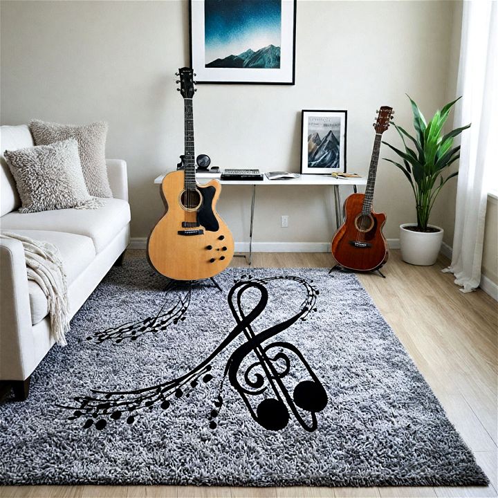 carpet and rug for music room