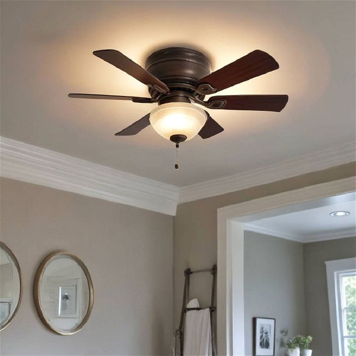 ceiling fan lights for larger bathroom