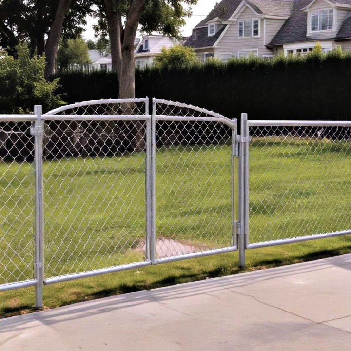 chain link fence gate