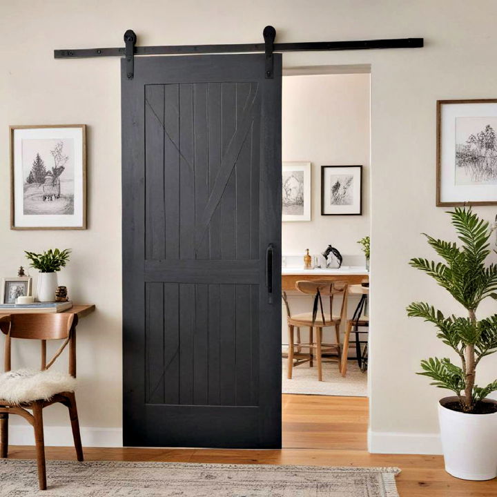 chalk paint barn door