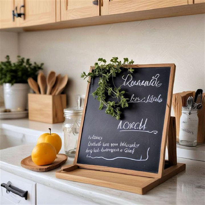 chalkboard on your kitchen counter