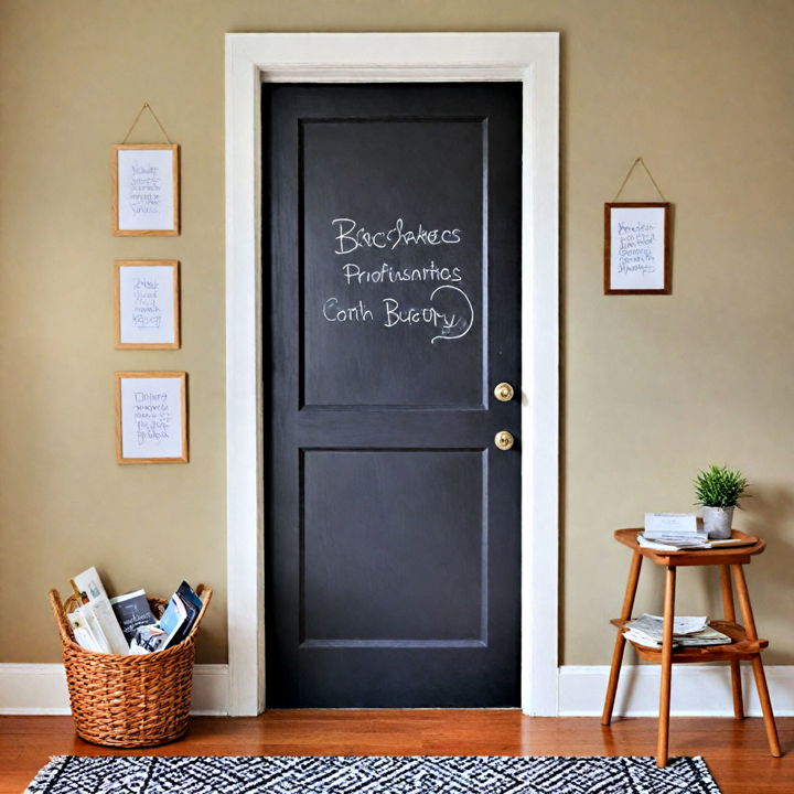 chalkboard paint door for kids room