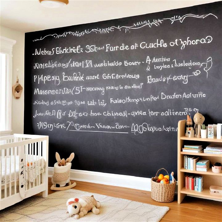 chalkboard paint wall