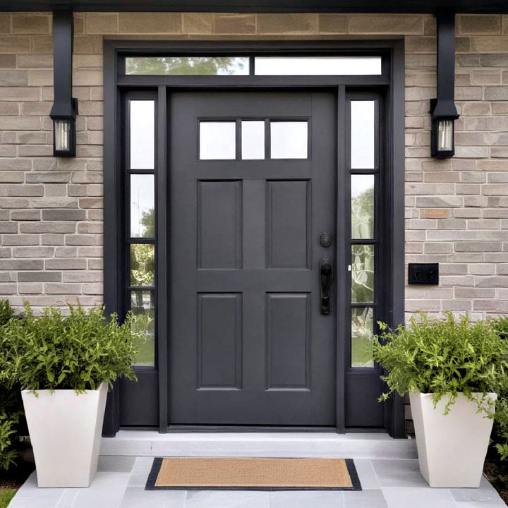 charcoal grey front door
