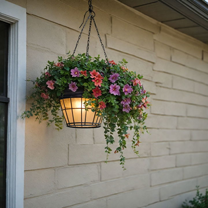 charm and functionality hanging basket lights