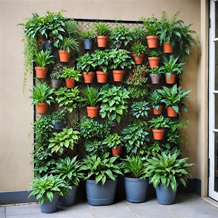 charming and lush vertical garden