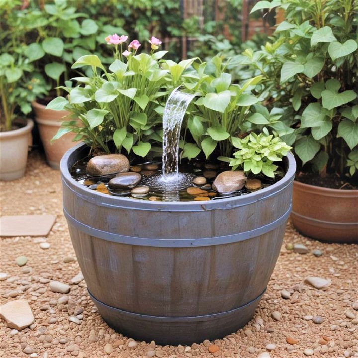 charming container water feature