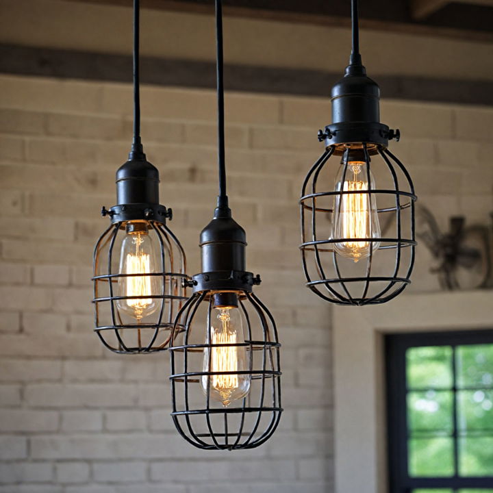 charming industrial cage lights