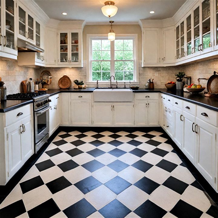 checkerboard pattern floor