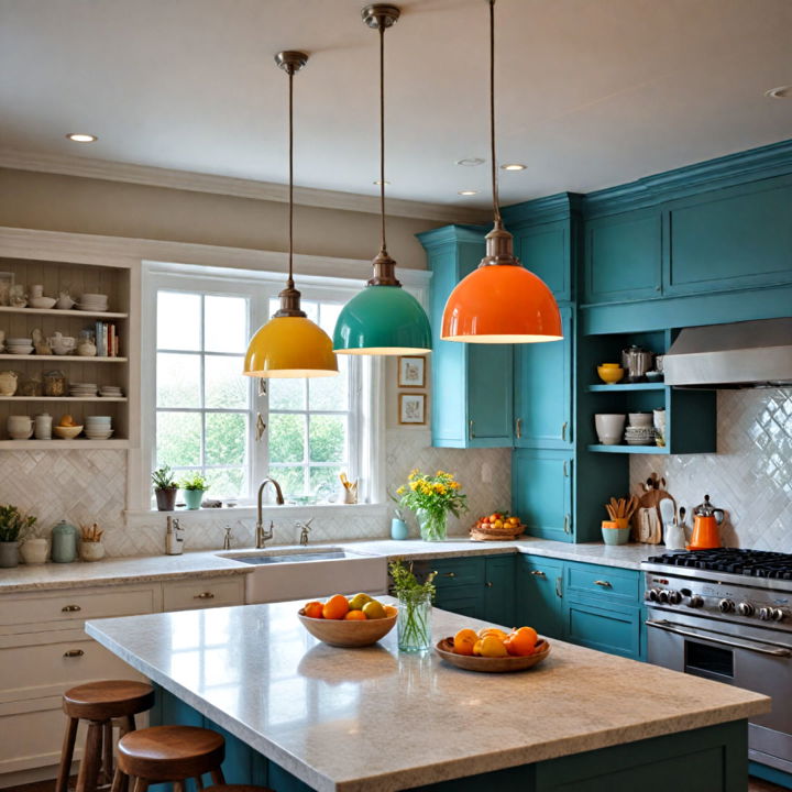 cheerful lighting fixtures for kitchen