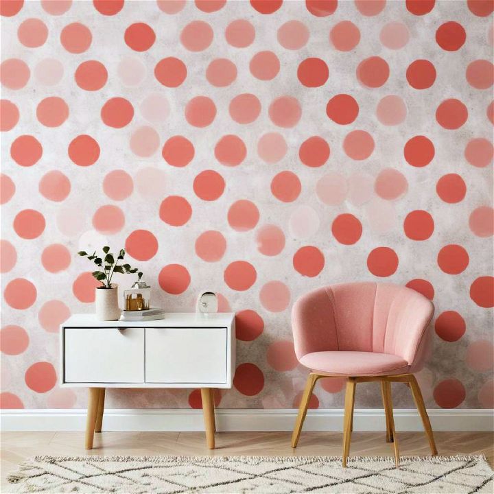 cheerful polka dot wallpaper