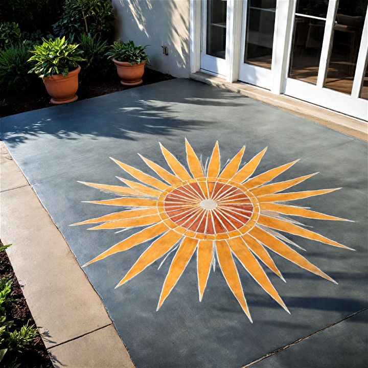 cheerful sunburst design