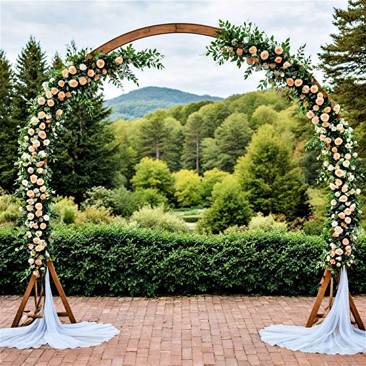 circular arch for a memorable backdrop