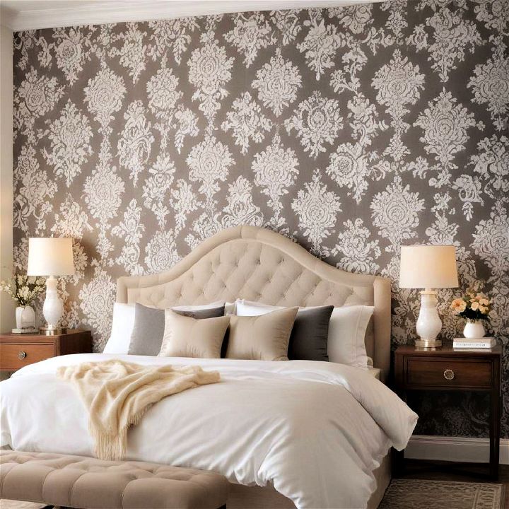 classic and luxurious damask pattern wall