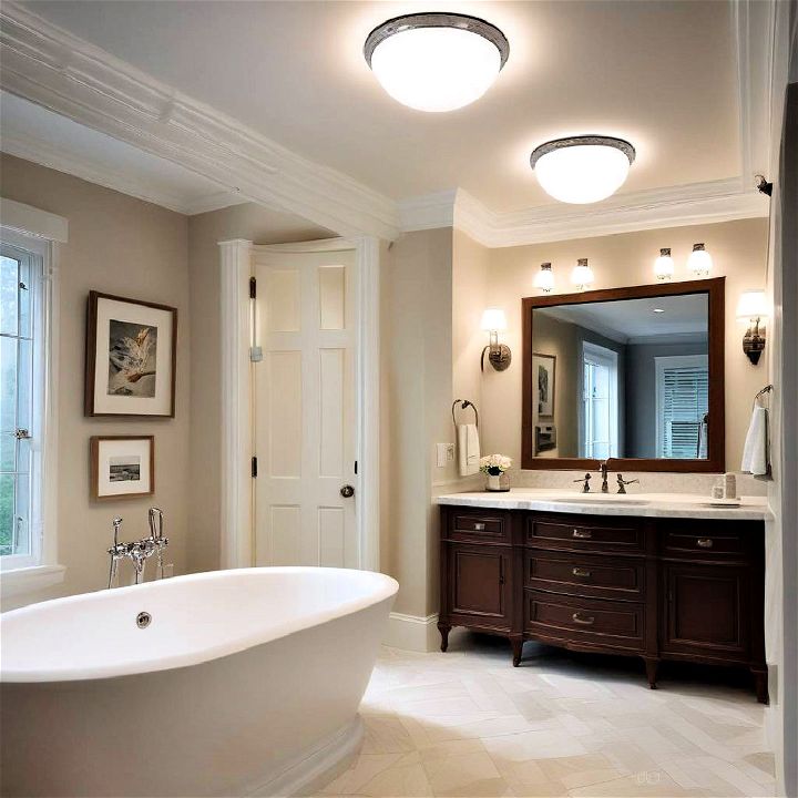 classic dome lights for bathroom ceilings