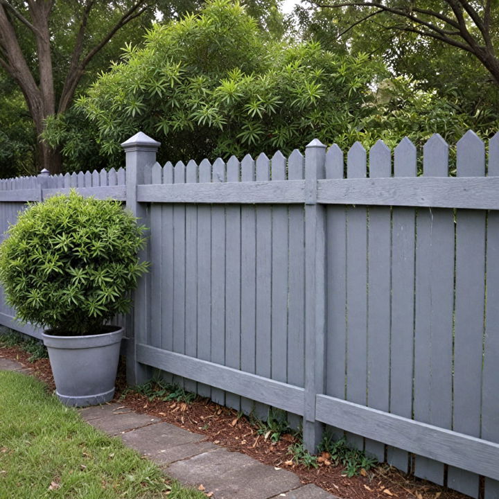 classic gray fence painting