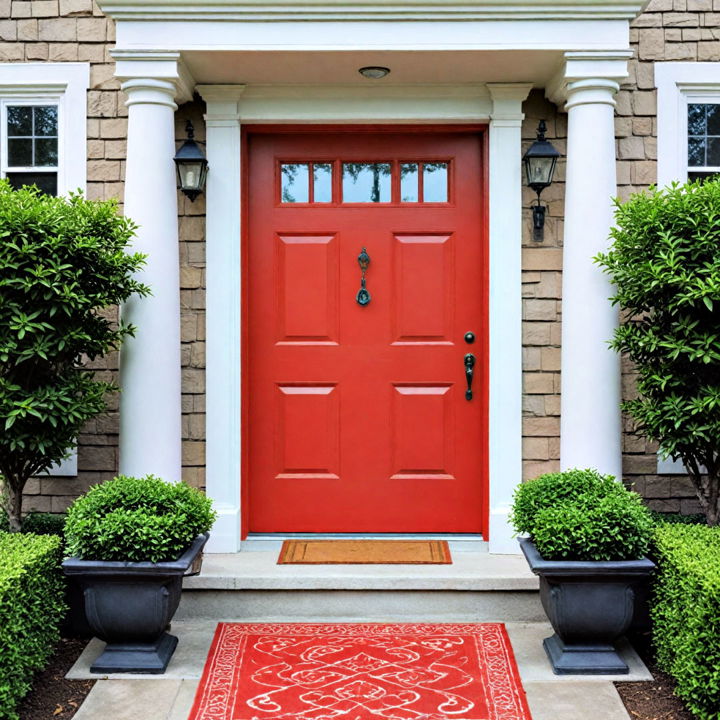 classic red front door color