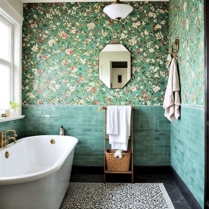classic tile look wallpaper