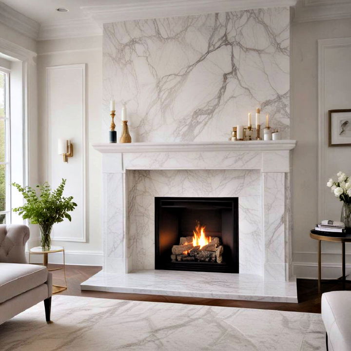 classic white marble fireplaces