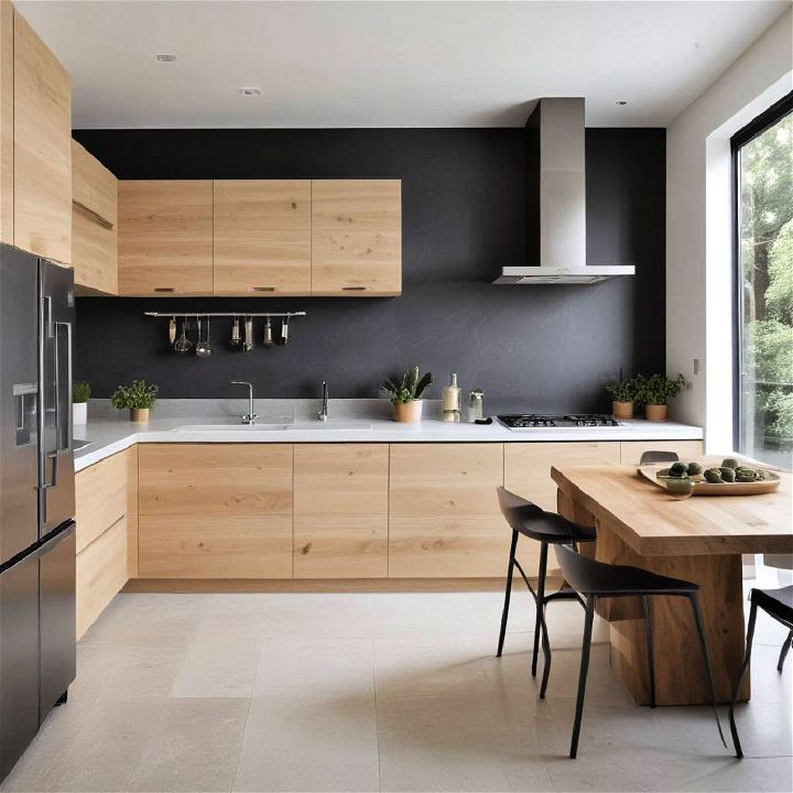 clean lines for minimalist kitchen