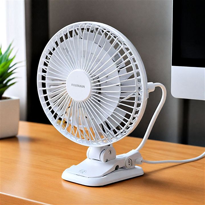 clip on fan for desk