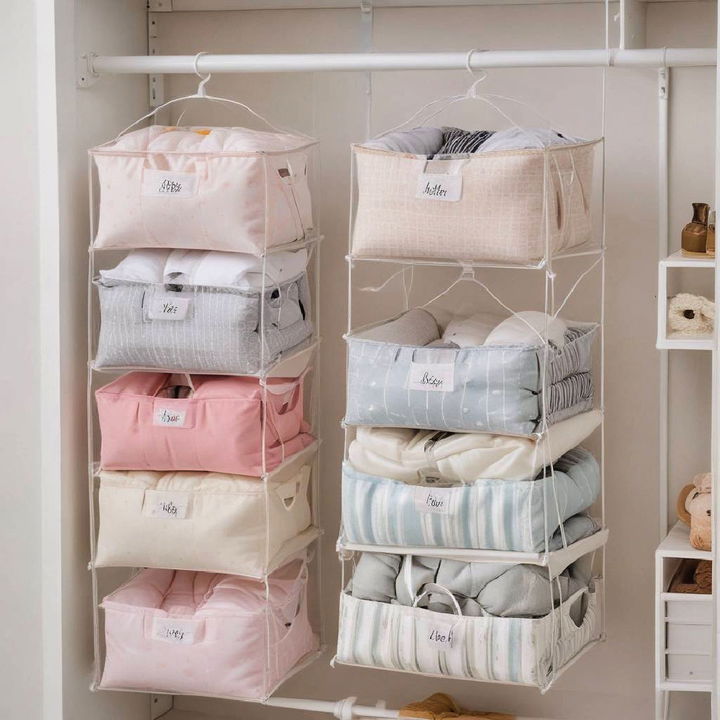 closet hanging comforter storage bags