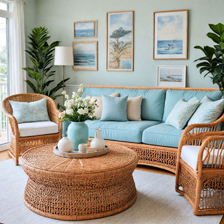 coastal combination for beach house living room
