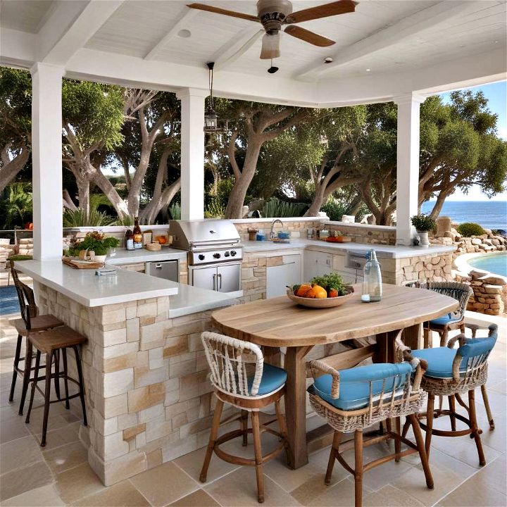 coastal haven outdoor kitchen