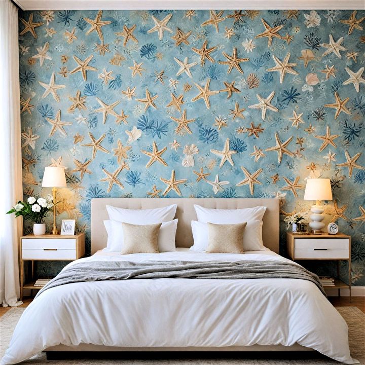 coastal theme bedroom wall