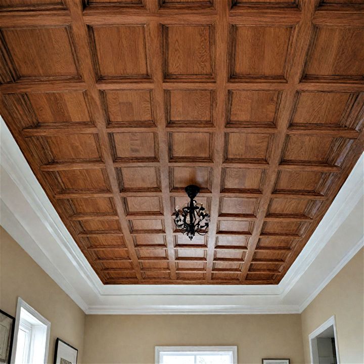 coffered ceiling for living room