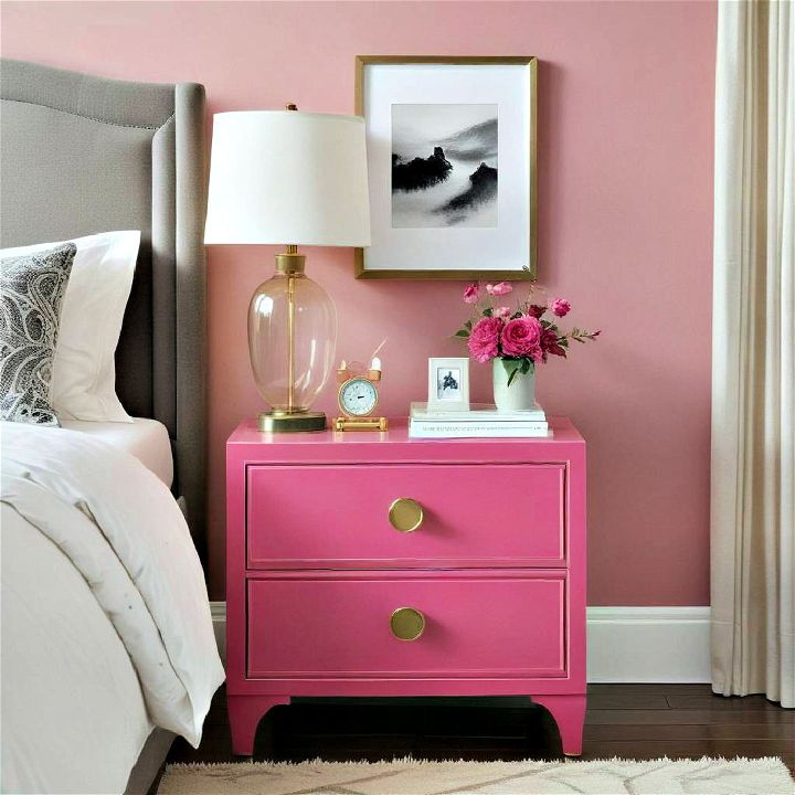 color pop nightstands for bedroom