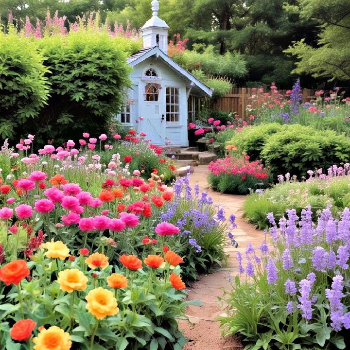 color themes cottage garden