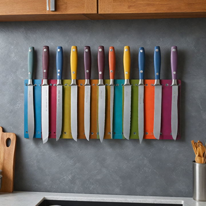 colorful magnetic strips for kitchen