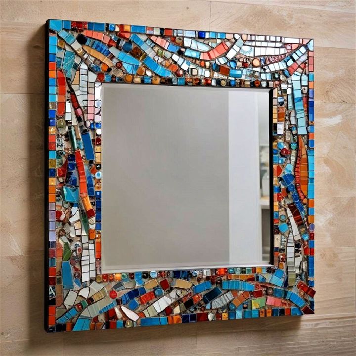 colorful mosaic mirror