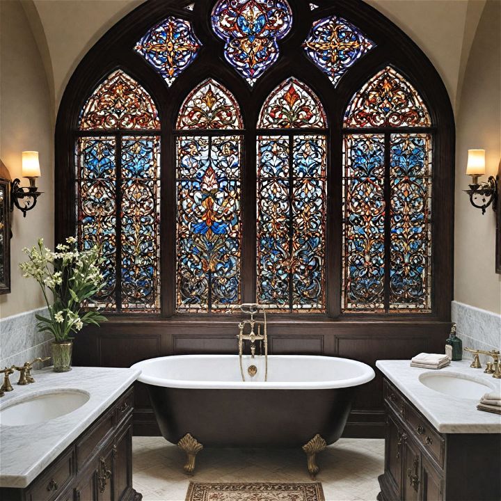 colorful stained glass windows