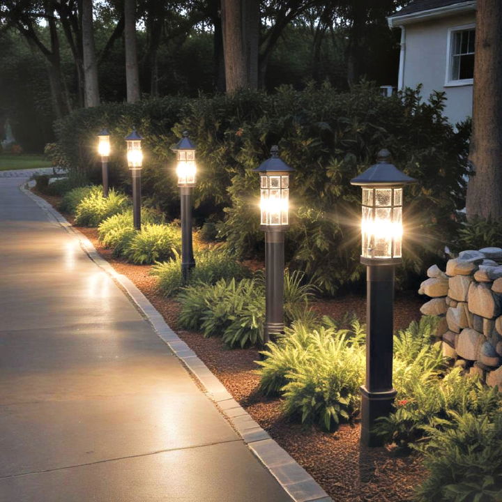 column lights for larger driveway