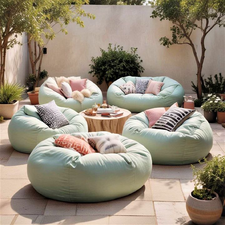 comfortable seating bean bag couches