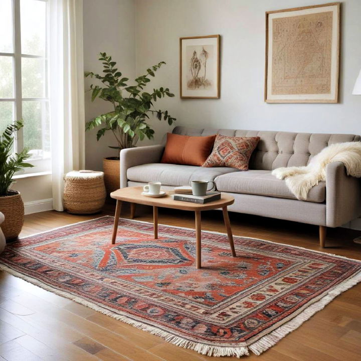 comfortable vintage rug