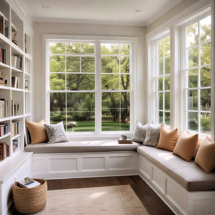 comfortable window seating