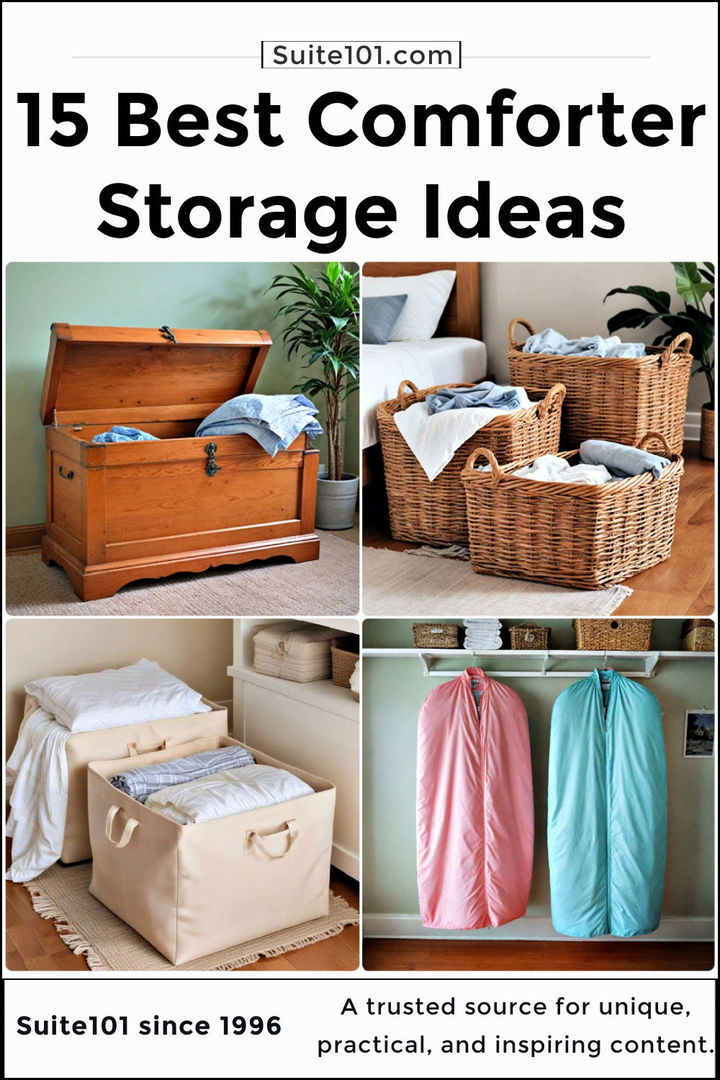 comforter storage ideas to copy